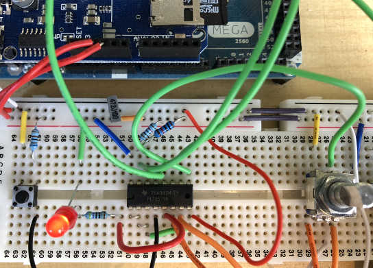 Rotary encoder with non-polling (interrupt based) switches from PCF8574