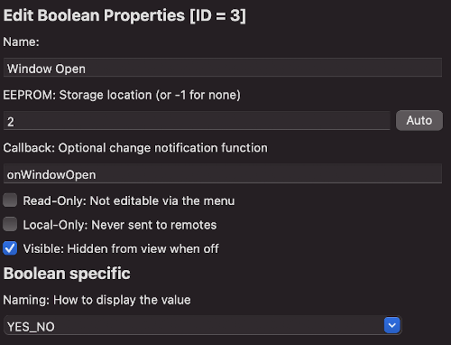 image showing boolean item editor UI